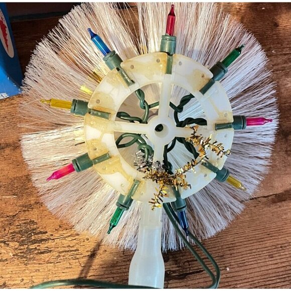 Vintage Alderbrook Tree Topper 10 Light Decoration – Works – Boxed – 7” Diameter - Picture 7 of 7